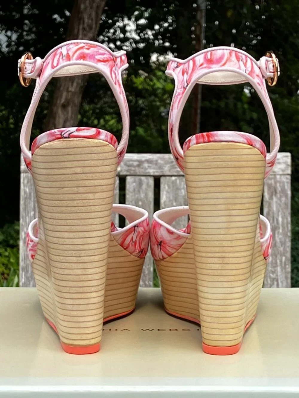 Sophia Webster✨Wedge Sandals Heels Size 7.5B